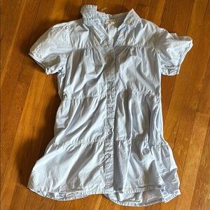 Derek Heart Light Blue Button Down Dress